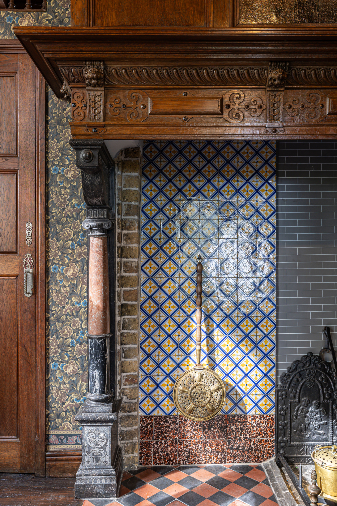 Detailfoto schouw in kasteel Beauvoorde